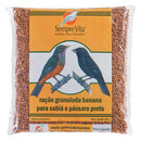 Ração Granulada Banana Sabiá e Pássaro Preto 500g Sempre Vita