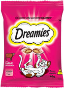 Petisco Dreamies Carne Para Gatos Adultos 40g