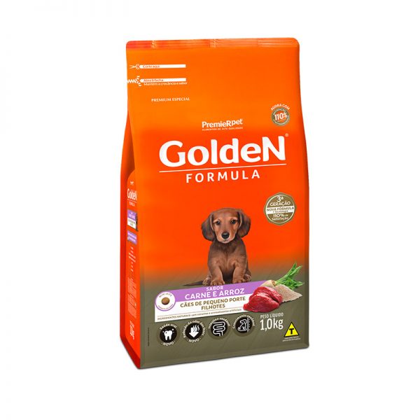 Golden Filhotes Mini Bits Carne e Arroz 10,1kg