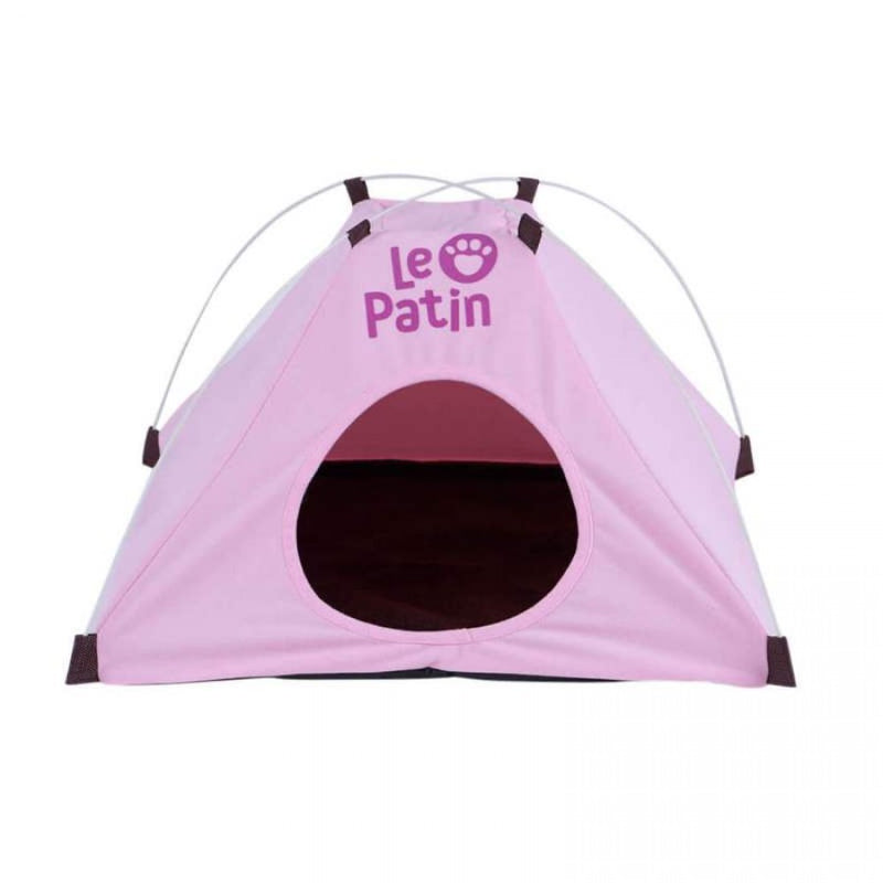 Cabana Pet De Tecido Rosa para Cães e Gatos 53cm - Le Patin