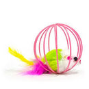 Bolinha para Gatos Gaiola com Ratinho - Cores Variadas