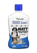 Shampoo e Condicionador Matt 6x1 Cães e Gatos 500ml Kelldrin