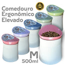 Comedouro Pet Anti Engasgo Alto Elevado Ergonômico M 500ml