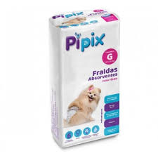Pipix Fralda Higiênica Para Cães Fêmea Tam. G 6 Unidades